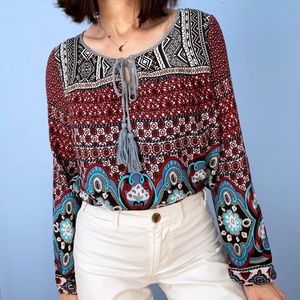 Flying Tomato Boho Blouse